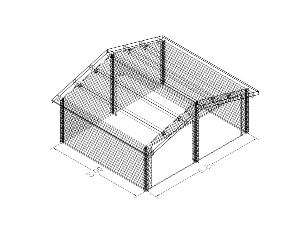 dvojgaraz 2 auta -62x5m-podorys