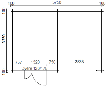 záhradná chatka 104 podorys_595x395